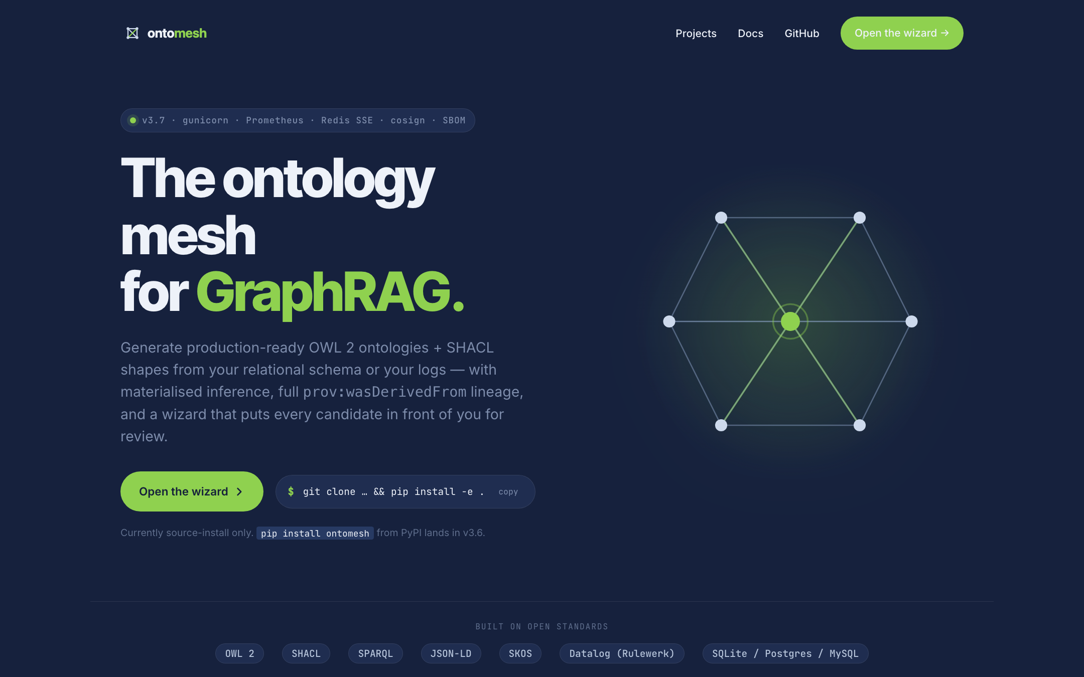 Landing page, Twilight theme
